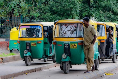An image of autorickshaws in Bengaluru