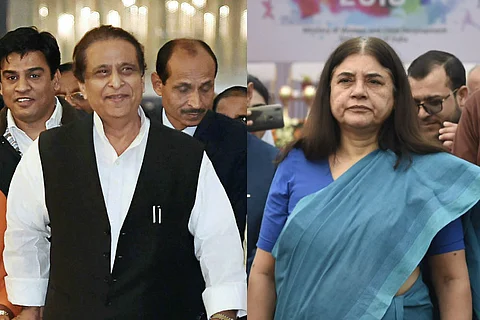 EC bars Azam Khan for 72 hours, Maneka Gandhi for 48 hours for objectionable comments