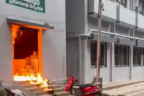 Fire at BBMP quality control room
