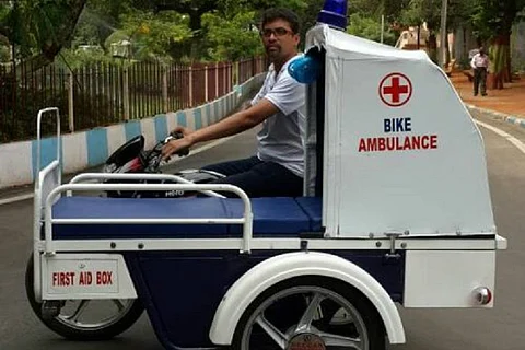 Zipping to the hospital: How Telangana man's biker ambulances are saving lives