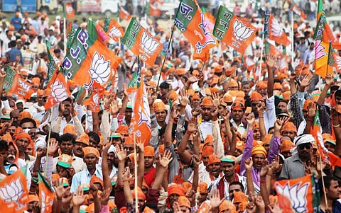BJP going all out for Modi rally. Image for representation