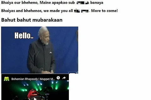 BJP website hacked, meme making fun of PM Modi posted