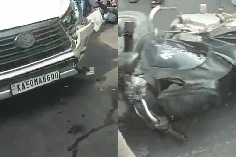 Screengrab of the accident