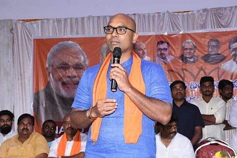 BJP MP Dharmapuri Arvind who was booked for his remarks on CM KCR