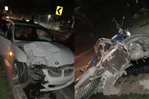 Accident near Hyderabad's Hitec City kills one as BMW rams into bike