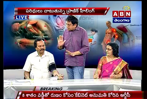 Rationalist 'tests' pranic healer on Telugu TV debate, video goes viral