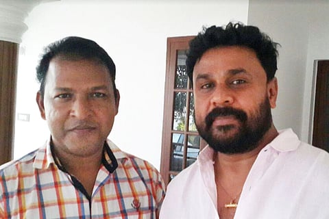 The photograph of actor Dileep and director Balachandrakumar, submitted as evidence to court