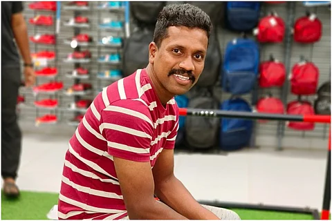 Kerala cop Balu, who drowned, in a check t shirt