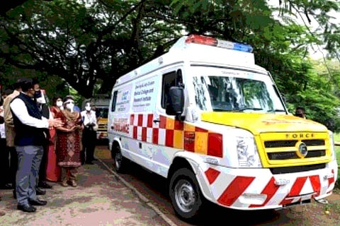 Ambulance for COVID-19 patients