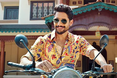 Naga Chaitanya in a screengrab from Bangarraju teaser