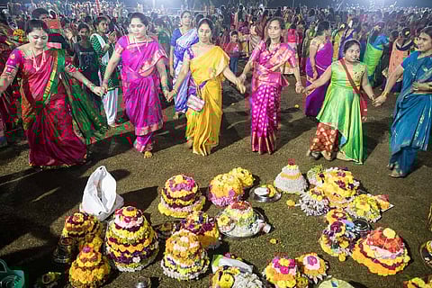 Bathukamma festival celebrations