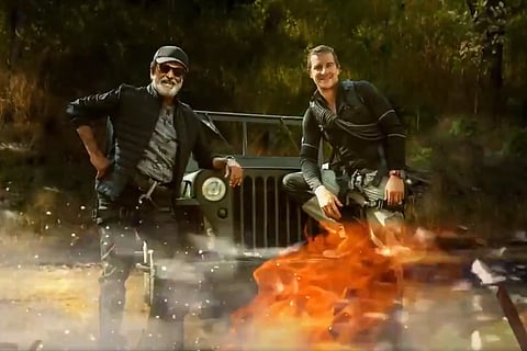 Bear Grylls releases motion poster of 'Man Vs Wild' episode with Rajinikanth