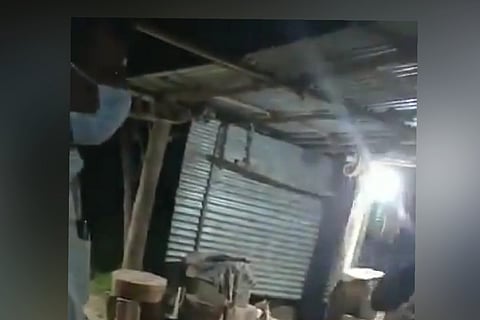 M Tamilselvan while talking to the traders