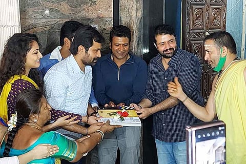 Puneeth Rajkumar, others at Bell Bottom 2 launch