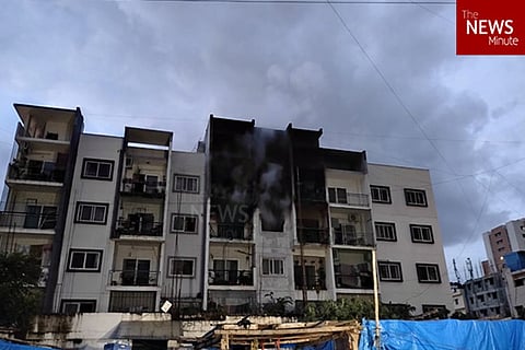 The apartment where fire broke out