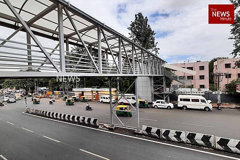 A skywalk in Bengaluru