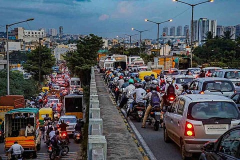 Traffic jam in Bengaluru