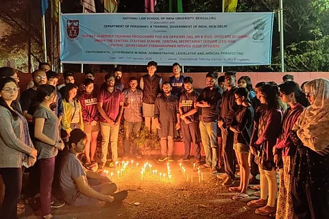 Students of NLS, Jamia, UoH, AMU and others protest violence at JNU