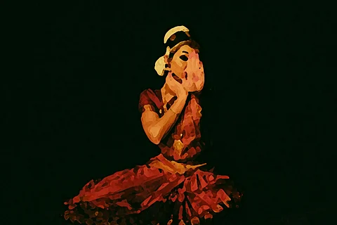 Bharatanatyam dancer