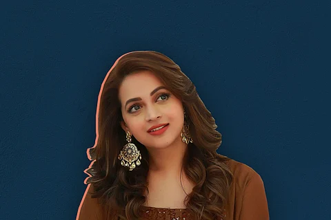 Bhavana in blue background