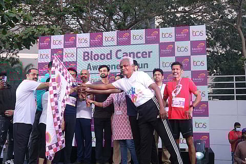 TCS employees participate in blood cancer awareness run by Kauvery Hospital