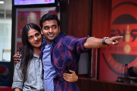 Simran Choudhury and Sushanth Reddy in a still from Bombhaat