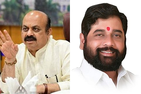 Karnataka CM Basavaraj Bommai and Maharashtra CM Eknath Shinde