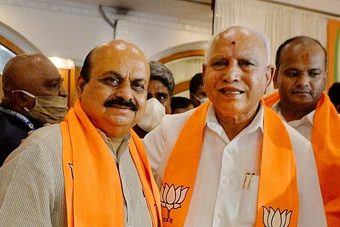 Basavaraj Bommai and BS Yediyurappa