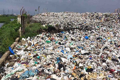 Garbage heap at Kochi's Brahmapuram