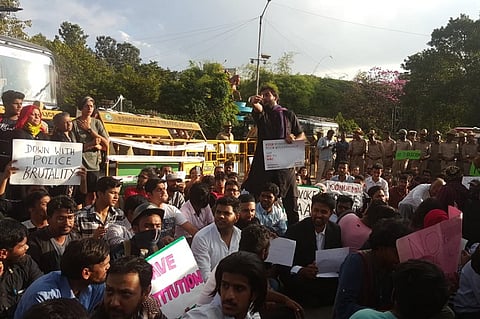 Despite row over police permission, scores attend Bengaluru protest against CAA