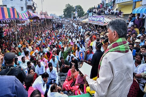 Naidu joins protests against Andhra CM’s 3 capital decision, hits out at Jagan