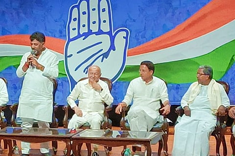 Karnataka: DK Shivakumar proposes Siddaramaiah's name as CLP leader