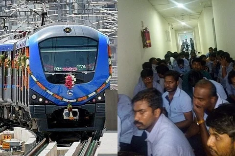 Chennai Metro employees on sit-in strike, officials say service will not be disrupted