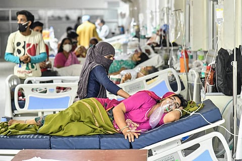 COVID-19 patients in a hospital