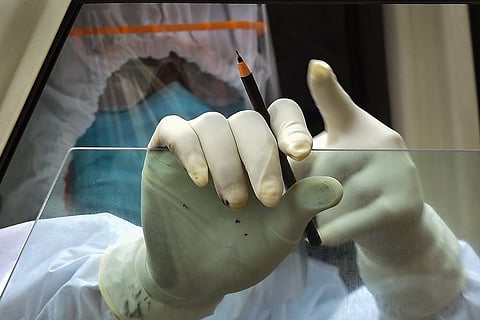 Health worker close up