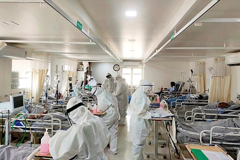 Covid ward in hospital