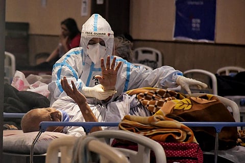 Covid-19 patient in hospital