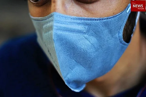 Person wearing mask