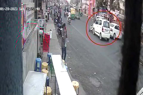B'luru women arrested for mowing down bike rider, says pressed accelerator instead of brake
