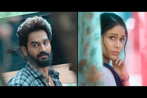 Still of actor Karthikeya on the left and actor Lavanya Tripathi on the right from the trailer of 'Chaavu Kaburu Challaga'.