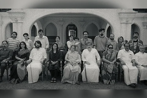 Family Photo scene in Malayalam film Bheeshma Parvam
