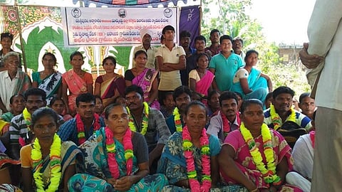 Tribal persons stage relay protest in Andhra, allege that their land was stolen