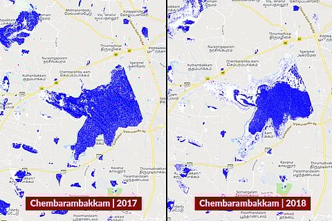 Satellite images of dry lakes show how bad Chennai's water crisis could get