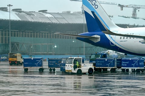 Chennai Domestic Airport following heavy rain