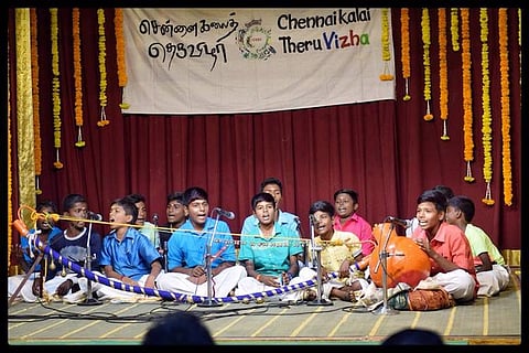 Villupaatu in Mylapore sabha: Urur Olcott Kuppam Vizha is now Chennai Kalai Theru Vizha