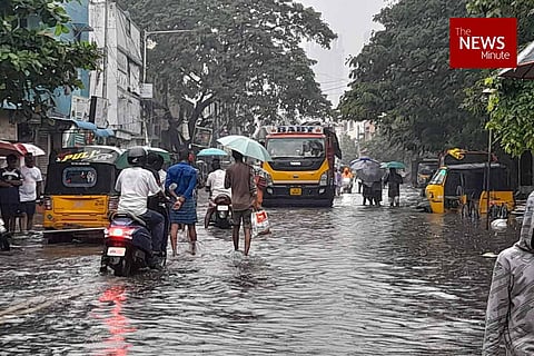 Roads of north Chennai getting flooded