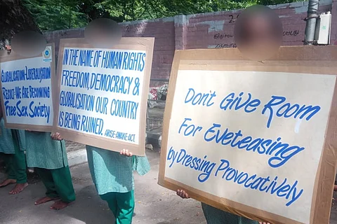 Chennai school kids made to parade shocking posters with sexist and homophobic messages