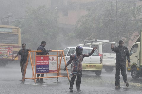Representative image of heavy rains during cyclone