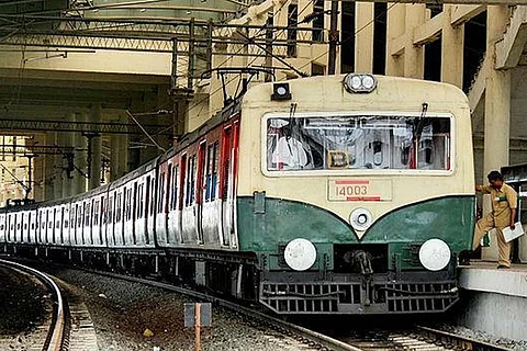 Representative image of a Suburban train in Chennai