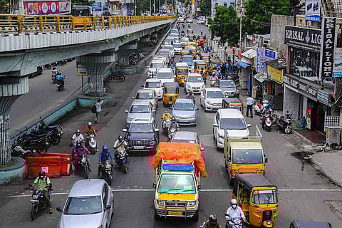 Chennai traffic on road